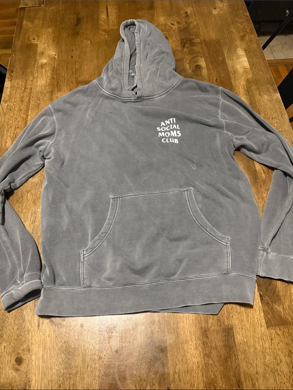 Men's Gray Hooded Sweatshirt
